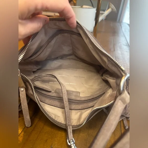 Michael Kors Fringe Crossbody in Suede with Zipper - Picture 11 of 15